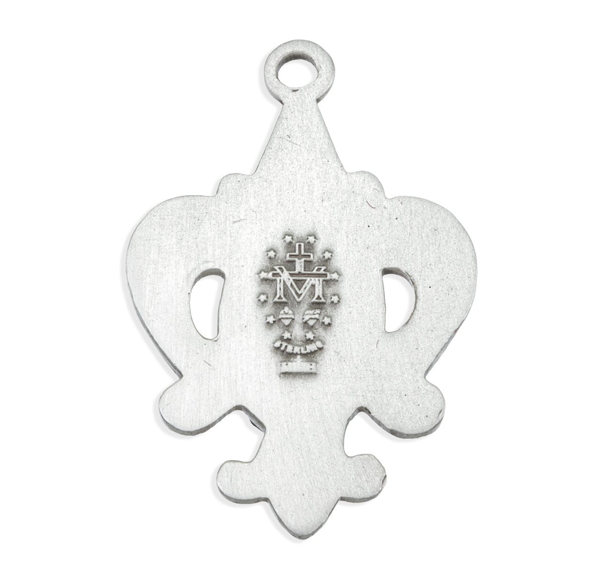 Sterling Silver Miraculous Medal Pendant with Chain