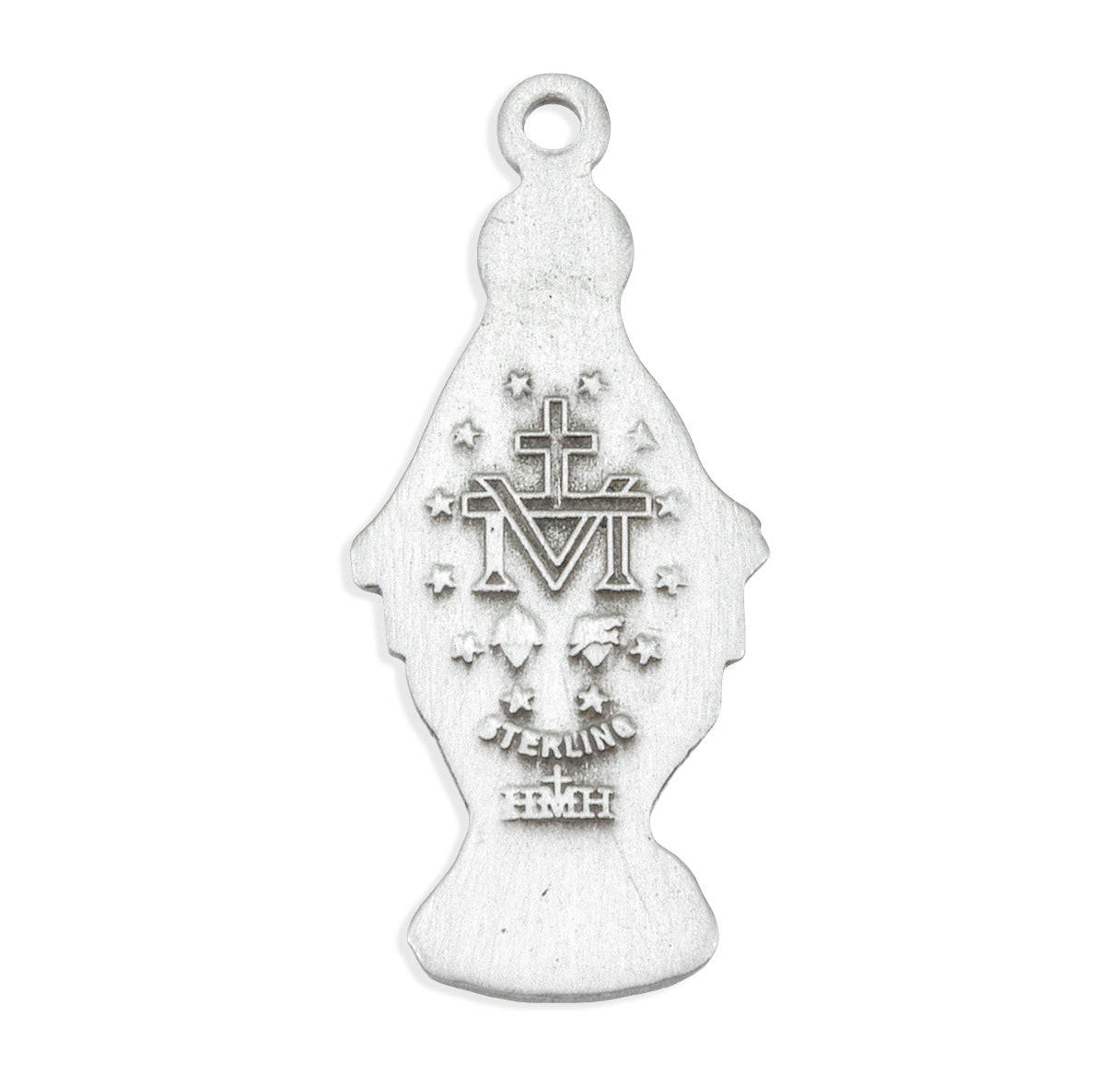 Our Lady of Grace Sterling Silver Medal Pendant with Chain
