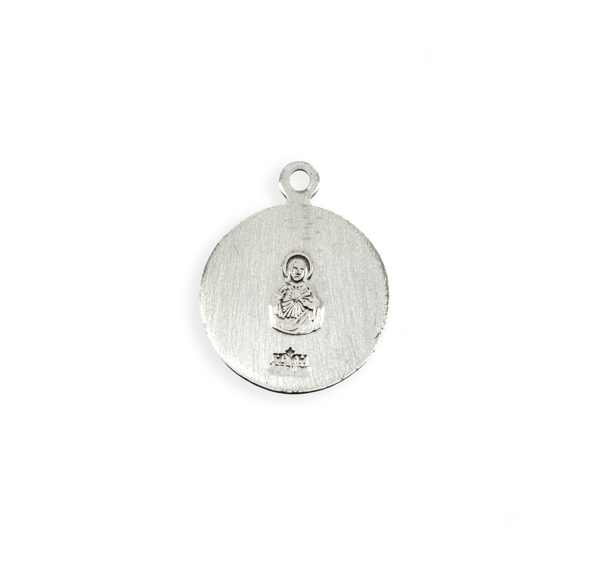 Sterling Silver Holy Scapular Medal Pendant with Chain