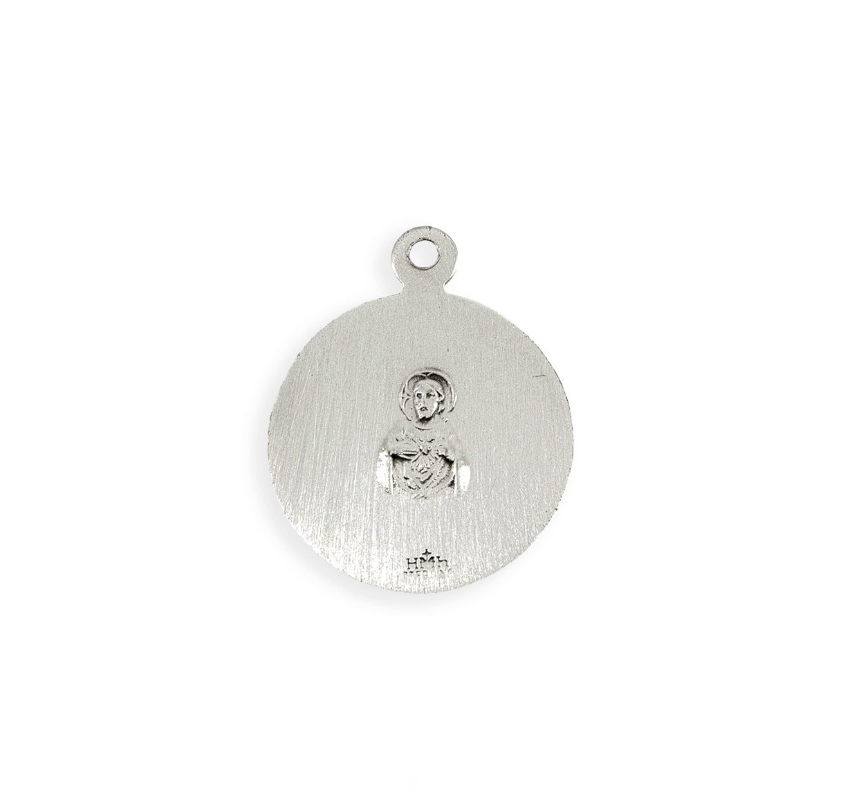 Sterling Silver Holy Scapular Medal Pendant with Chain