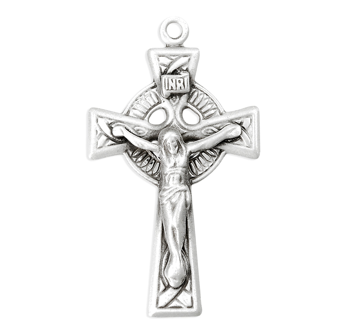 Sterling Silver Irish Celtic Crucifix Pendant | .925 Silver