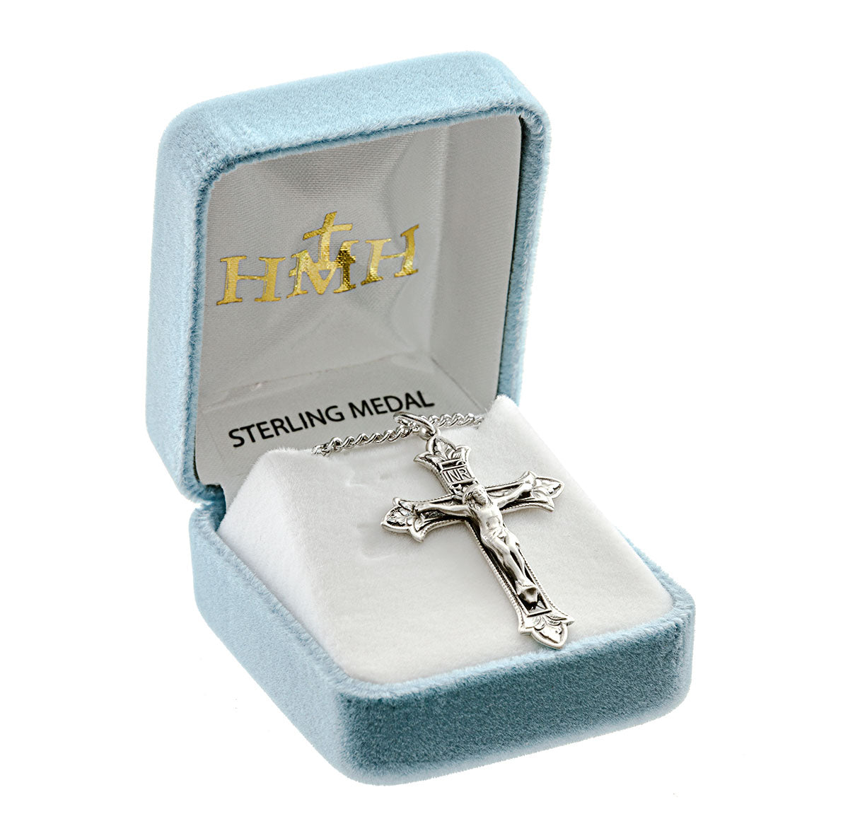 Sterling Silver Fleur De Lis Cross