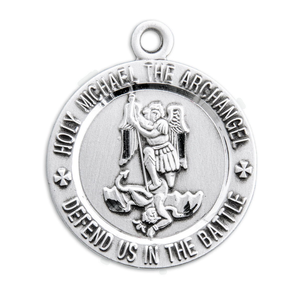 Sterling Silver Coast Guard Medal with St. Michael on Reverse Side